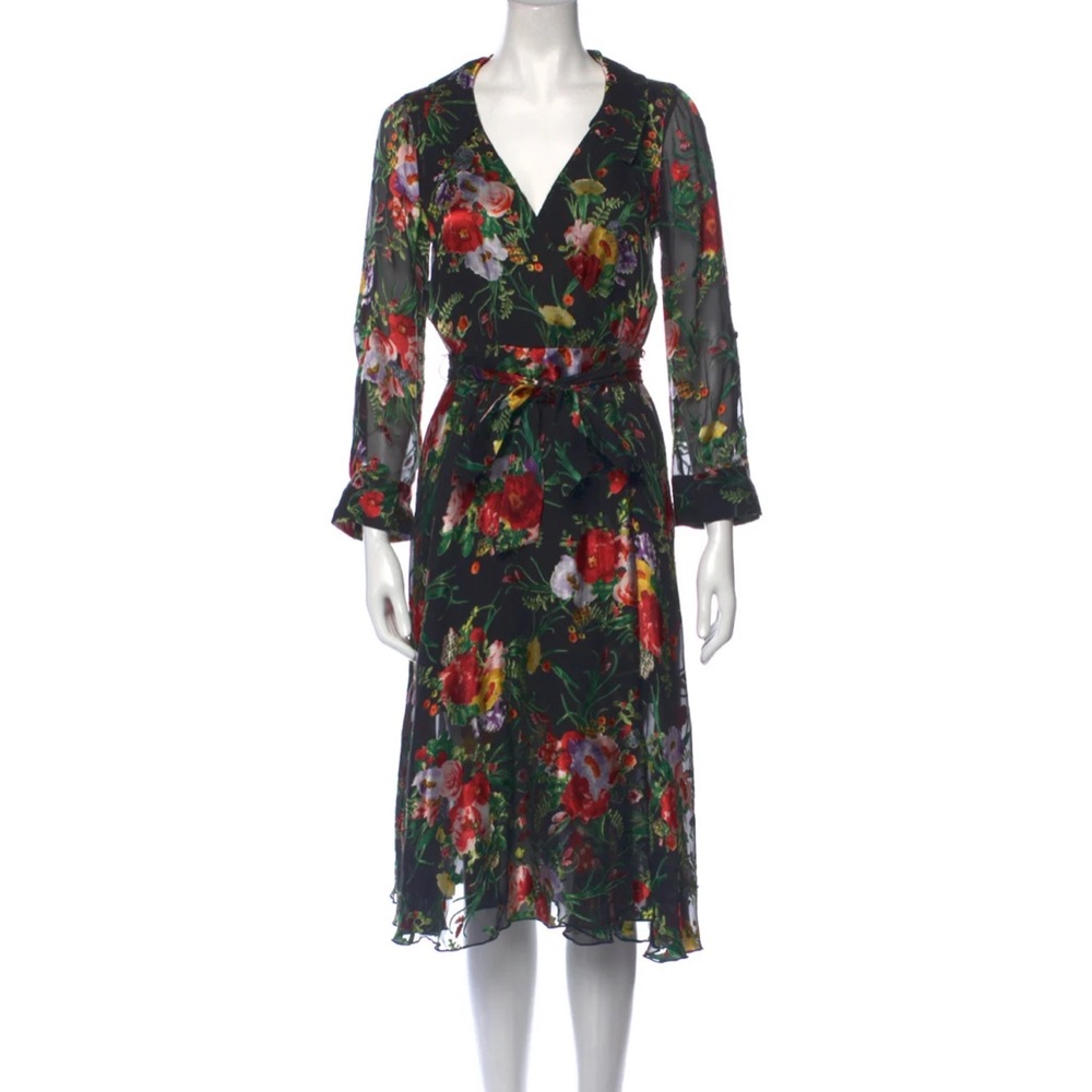Alice and Olivia Floral Wrap Dress
